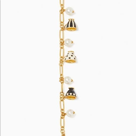 Kate Spade alice in wonderland teacup charm bracelet - Picture 3 of 4